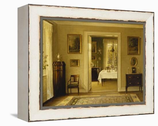 Looking Through to the Dining Room-Hans Hilsoe-Framed Premier Image Canvas