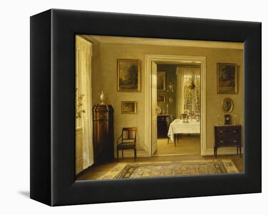 Looking Through to the Dining Room-Hans Hilsoe-Framed Premier Image Canvas