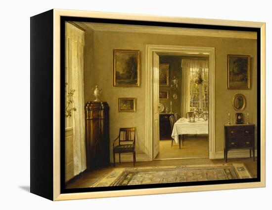 Looking Through to the Dining Room-Hans Hilsoe-Framed Premier Image Canvas