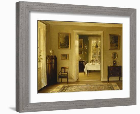Looking Through to the Dining Room-Hans Hilsoe-Framed Giclee Print