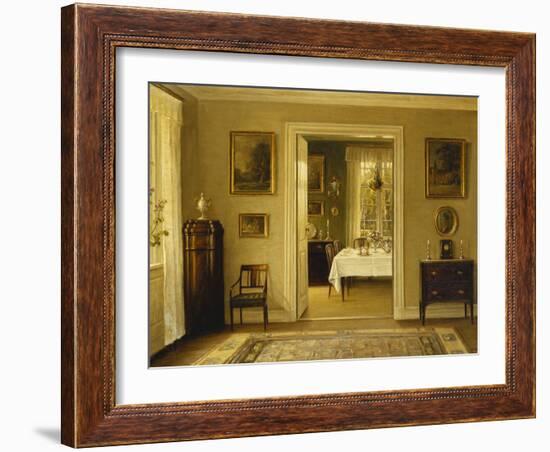 Looking Through to the Dining Room-Hans Hilsoe-Framed Giclee Print