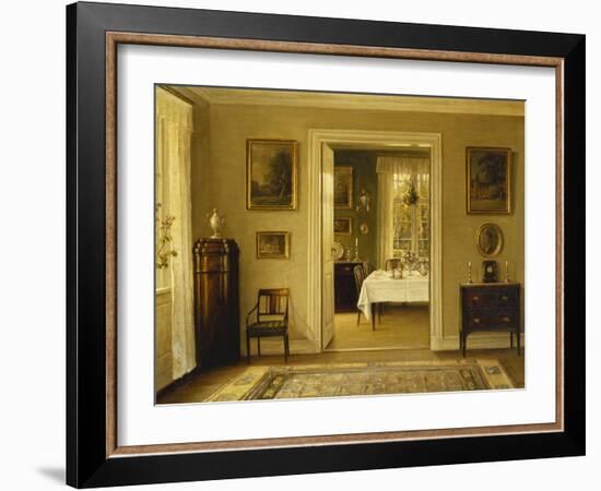 Looking Through to the Dining Room-Hans Hilsoe-Framed Giclee Print