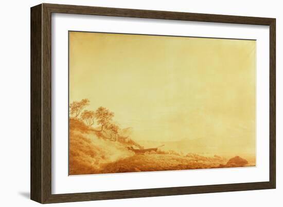 Looking Towards Arkona at Sunrise, 1801-Caspar David Friedrich-Framed Giclee Print