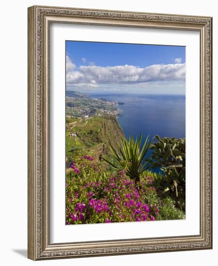 Looking Towards Funchal From Cabo Girao, One of the World's Highest Sea Cliffs, Portugal-Neale Clarke-Framed Photographic Print