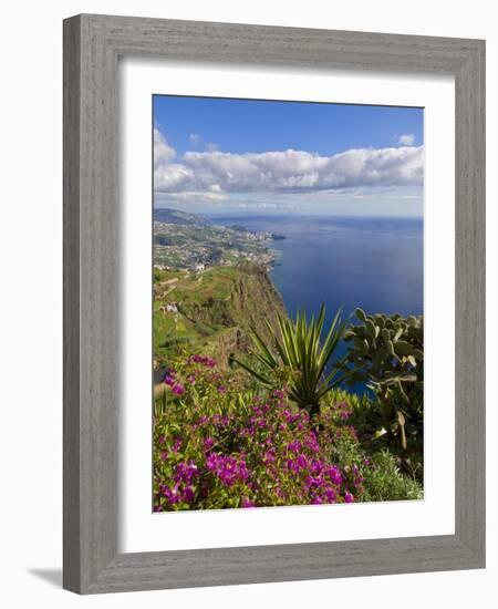 Looking Towards Funchal From Cabo Girao, One of the World's Highest Sea Cliffs, Portugal-Neale Clarke-Framed Photographic Print