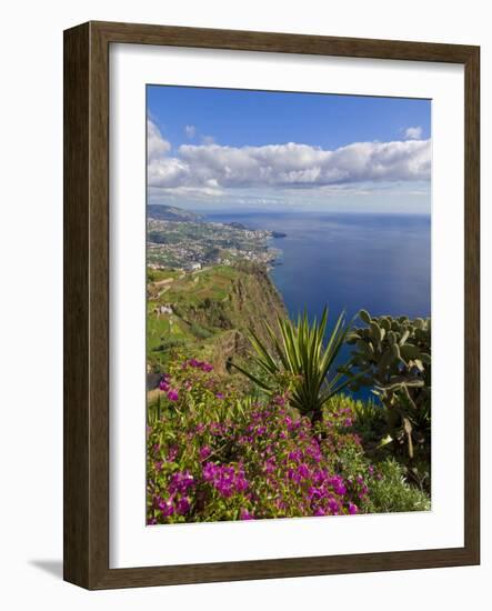 Looking Towards Funchal From Cabo Girao, One of the World's Highest Sea Cliffs, Portugal-Neale Clarke-Framed Photographic Print