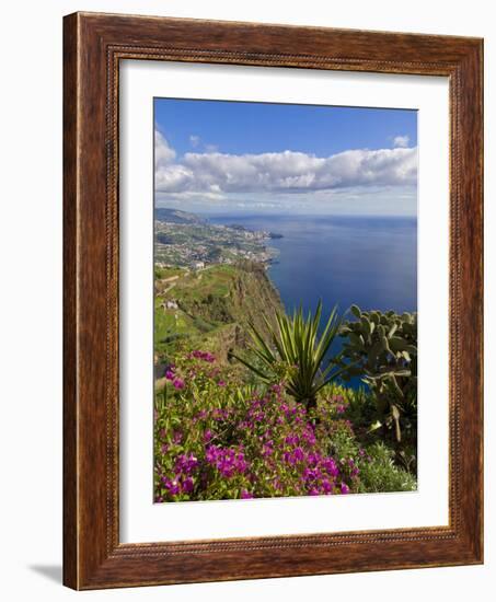 Looking Towards Funchal From Cabo Girao, One of the World's Highest Sea Cliffs, Portugal-Neale Clarke-Framed Photographic Print