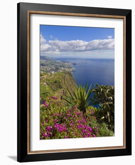 Looking Towards Funchal From Cabo Girao, One of the World's Highest Sea Cliffs, Portugal-Neale Clarke-Framed Photographic Print