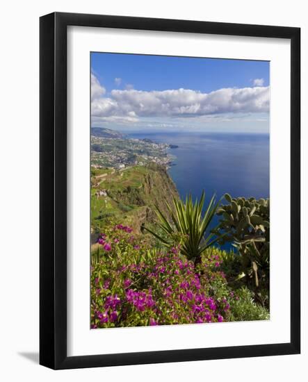 Looking Towards Funchal From Cabo Girao, One of the World's Highest Sea Cliffs, Portugal-Neale Clarke-Framed Photographic Print