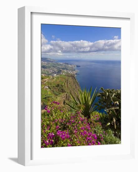 Looking Towards Funchal From Cabo Girao, One of the World's Highest Sea Cliffs, Portugal-Neale Clarke-Framed Photographic Print