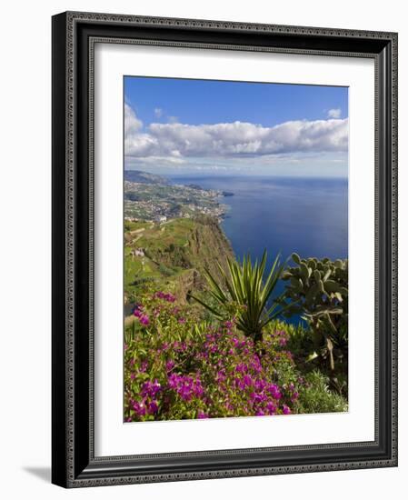 Looking Towards Funchal From Cabo Girao, One of the World's Highest Sea Cliffs, Portugal-Neale Clarke-Framed Photographic Print