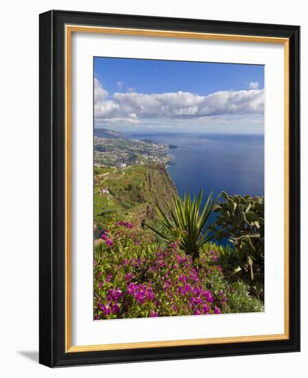 Looking Towards Funchal From Cabo Girao, One of the World's Highest Sea Cliffs, Portugal-Neale Clarke-Framed Photographic Print