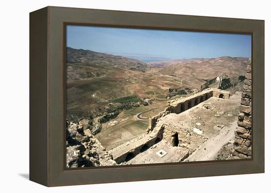 Looking Towards the Dead Sea from the Castle of Kerak, Jordan-Vivienne Sharp-Framed Premier Image Canvas