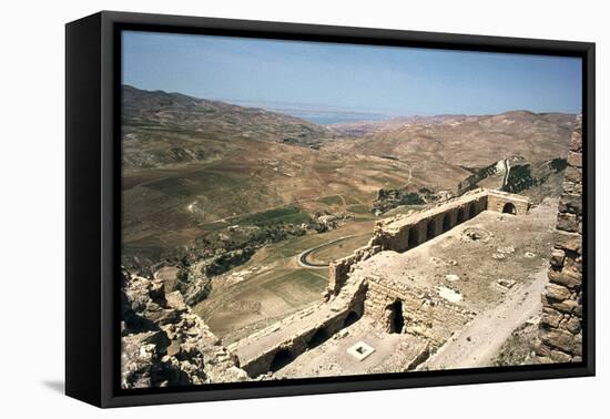 Looking Towards the Dead Sea from the Castle of Kerak, Jordan-Vivienne Sharp-Framed Premier Image Canvas