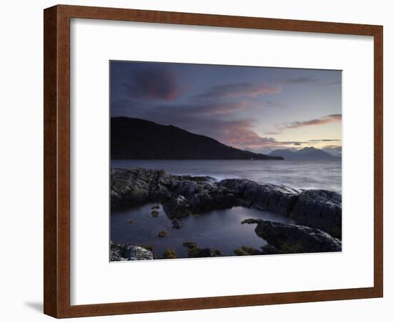 Looking Towards the Scottish Mainland from Loch na Dal, Isle of Skye, Scotland-Jon Gibbs-Framed Photographic Print