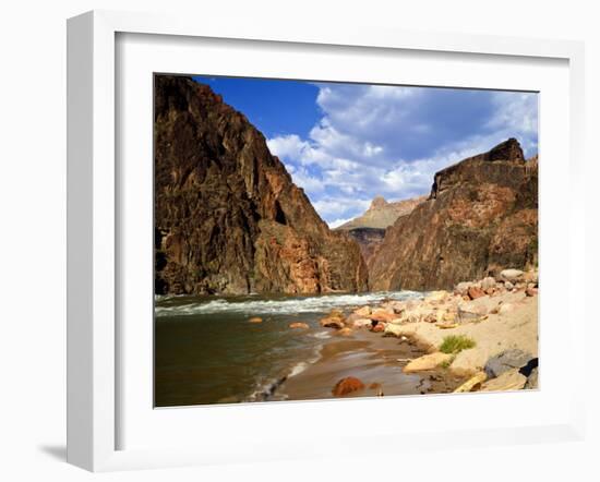 Looking Up River From Below Hance Rapid, Grand Canyon National Park, Arizona, USA-Bernard Friel-Framed Photographic Print