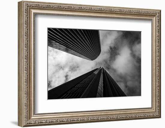 Looking up skyscrapers, San Francisco, California, USA-Panoramic Images-Framed Photographic Print