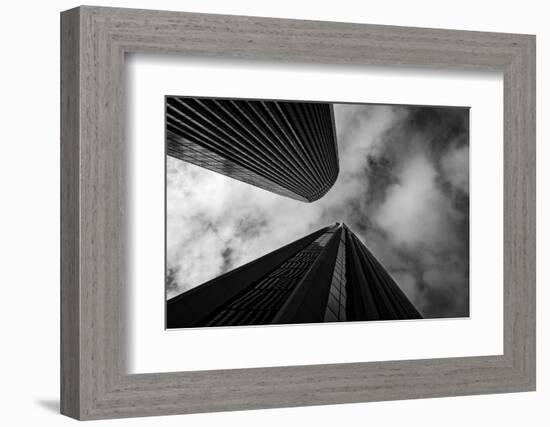 Looking up skyscrapers, San Francisco, California, USA-Panoramic Images-Framed Photographic Print