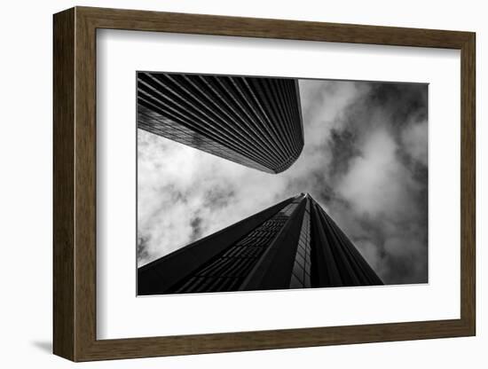 Looking up skyscrapers, San Francisco, California, USA-Panoramic Images-Framed Photographic Print