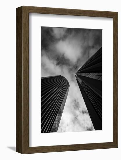 Looking up skyscrapers, San Francisco, California, USA-Panoramic Images-Framed Photographic Print