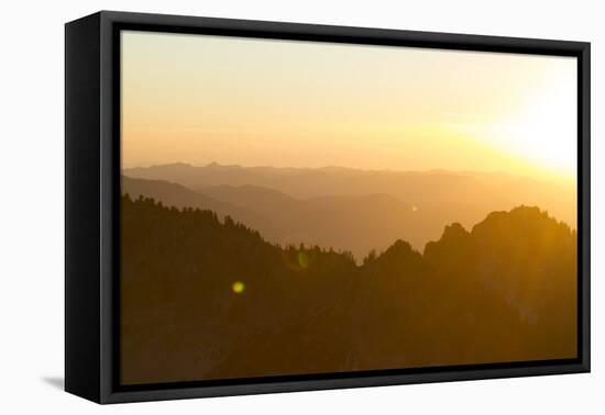 Looking West From Mt. Rainier National Park, WA-Justin Bailie-Framed Premier Image Canvas