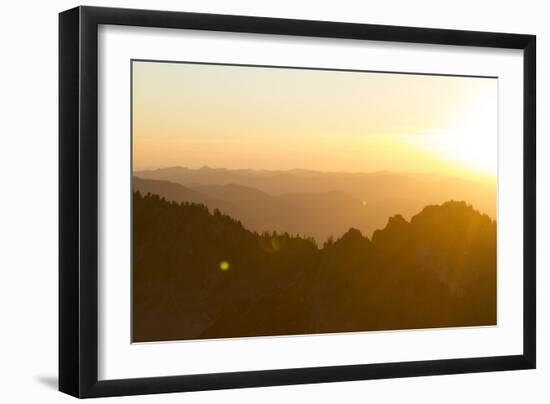 Looking West From Mt. Rainier National Park, WA-Justin Bailie-Framed Photographic Print