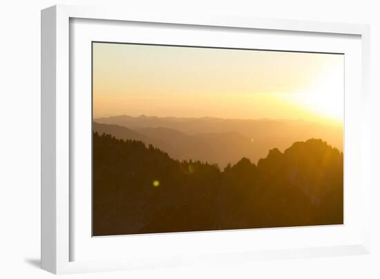 Looking West From Mt. Rainier National Park, WA-Justin Bailie-Framed Photographic Print