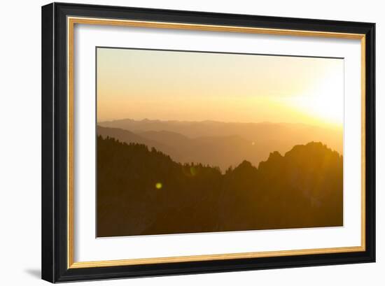 Looking West From Mt. Rainier National Park, WA-Justin Bailie-Framed Photographic Print