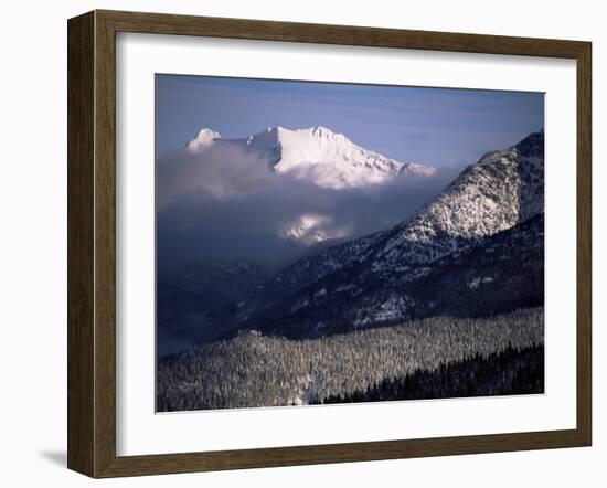 Looking West from the Top of Whistler, Whistler, British Columbia, Canada, North America-Aaron McCoy-Framed Photographic Print