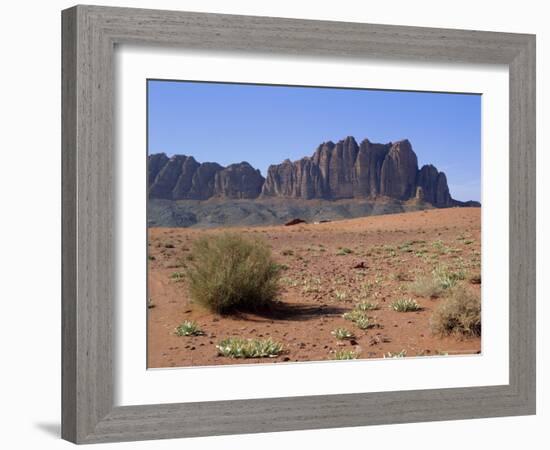 Looking West to Jebel Qattar, Southern Wadi Rum, Jordan-Richard Ashworth-Framed Photographic Print