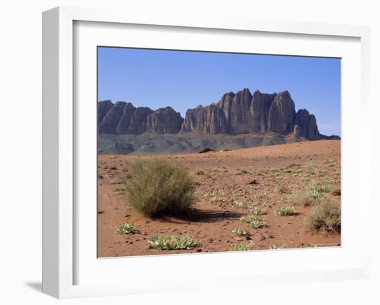 Looking West to Jebel Qattar, Southern Wadi Rum, Jordan-Richard Ashworth-Framed Photographic Print