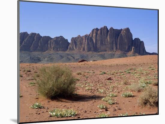 Looking West to Jebel Qattar, Southern Wadi Rum, Jordan-Richard Ashworth-Mounted Photographic Print