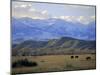 Looking West Towards the Rocky Mountains from Big Timber, Sweet Grass County, Montana, USA-Robert Francis-Mounted Photographic Print