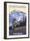 Lookout Mountain, Colorado - Mountain Hiker-Lantern Press-Framed Premium Giclee Print