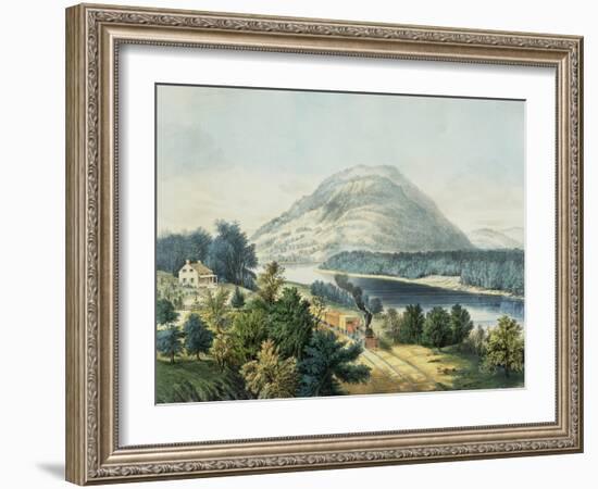 Lookout Mountain, Tennessee and the Chattanooga Railroad-null-Framed Giclee Print