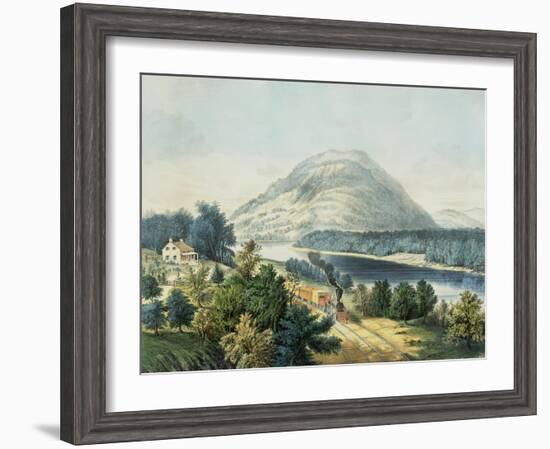 Lookout Mountain, Tennessee and the Chattanooga Railroad-null-Framed Giclee Print