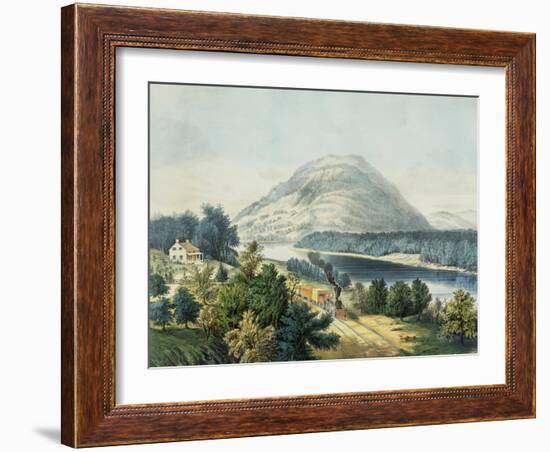 Lookout Mountain, Tennessee and the Chattanooga Railroad-null-Framed Giclee Print