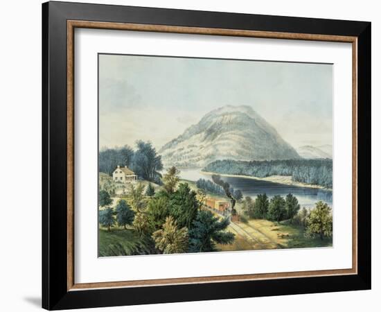 Lookout Mountain, Tennessee and the Chattanooga Railroad-null-Framed Giclee Print