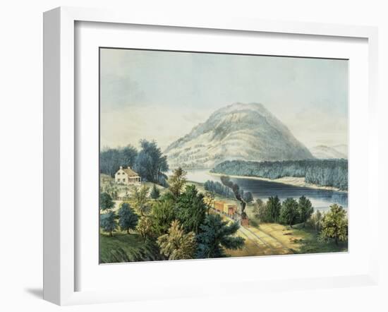 Lookout Mountain, Tennessee and the Chattanooga Railroad-null-Framed Giclee Print