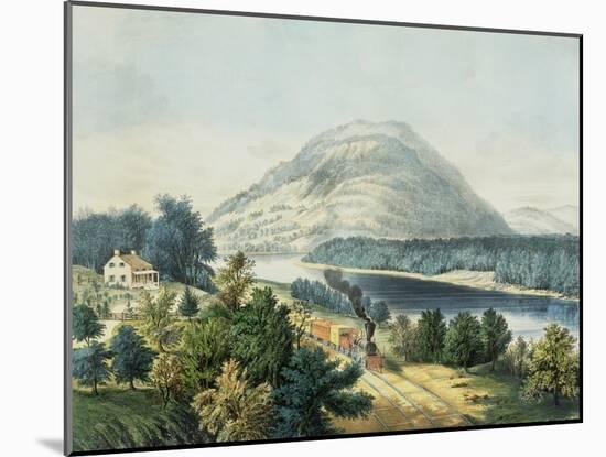 Lookout Mountain, Tennessee and the Chattanooga Railroad-null-Mounted Giclee Print