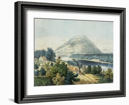 Lookout Mountain, Tennessee and the Chattanooga Railroad-null-Framed Giclee Print