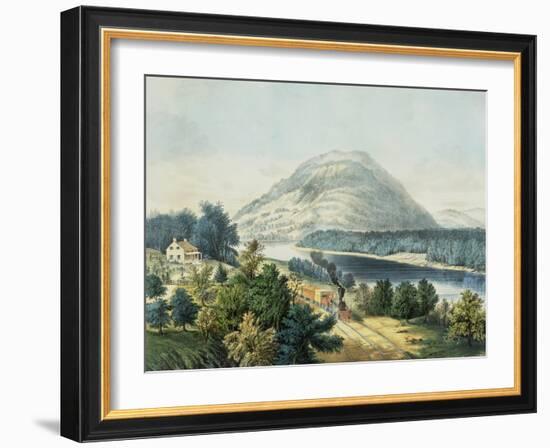 Lookout Mountain, Tennessee and the Chattanooga Railroad-null-Framed Giclee Print