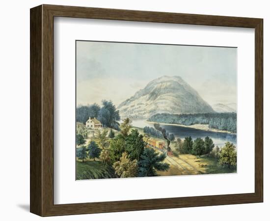 Lookout Mountain, Tennessee and the Chattanooga Railroad-null-Framed Giclee Print