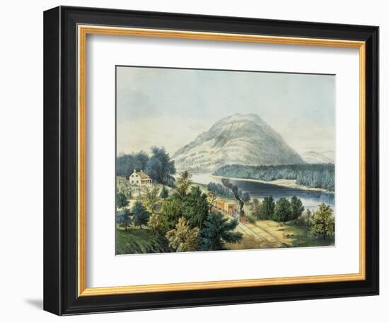 Lookout Mountain, Tennessee and the Chattanooga Railroad-null-Framed Giclee Print