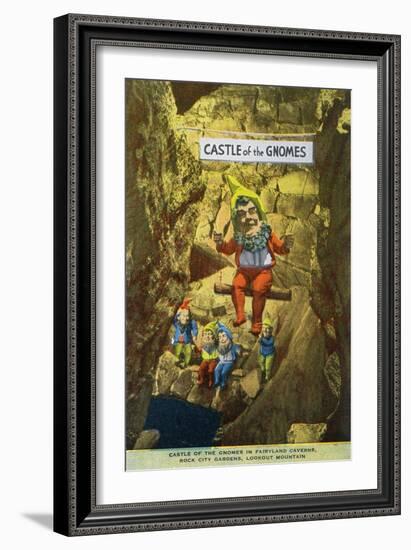 Lookout Mountain, Tennessee - Fairyland Caverns, Interior View of the Castle of Gnomes-Lantern Press-Framed Art Print