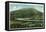 Lookout Mountain, Tennessee - Panoramic View of the Mountain from Chattanooga-Lantern Press-Framed Stretched Canvas