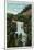 Lookout Mountain, Tennessee - View of Lula Falls-Lantern Press-Mounted Art Print