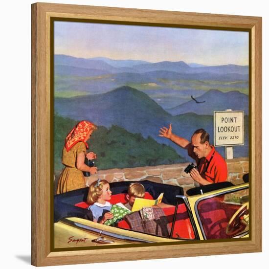 "Lookout Point", July 18, 1953-Richard Sargent-Framed Premier Image Canvas