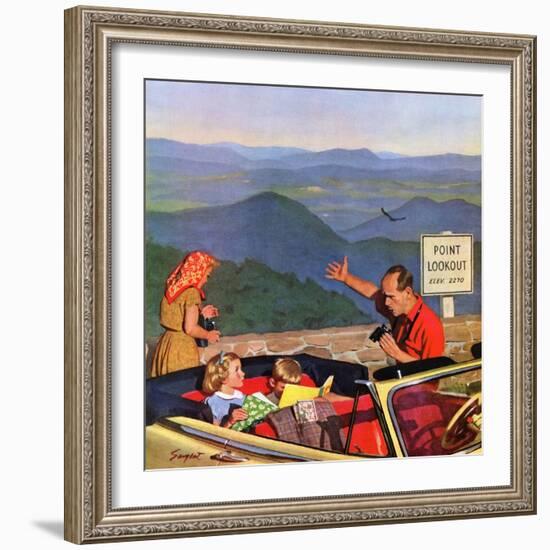 "Lookout Point", July 18, 1953-Richard Sargent-Framed Giclee Print