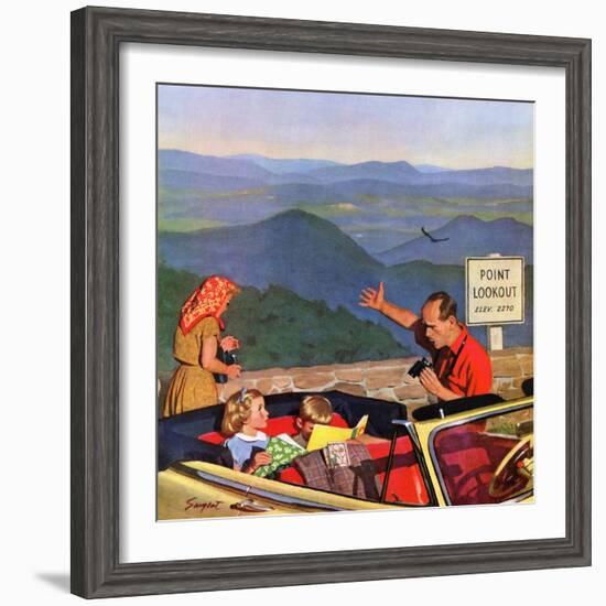 "Lookout Point", July 18, 1953-Richard Sargent-Framed Giclee Print